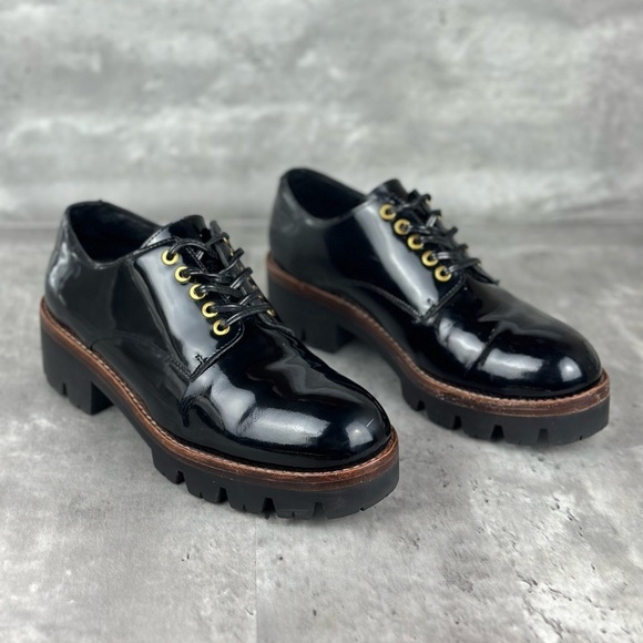Jeffrey Campbell Trevor Oxford Patent Leather Shoe Size 8 - Picture 1 of 9